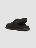 INTROSPECTUS 002 - Black Suede Back Strap Sandals