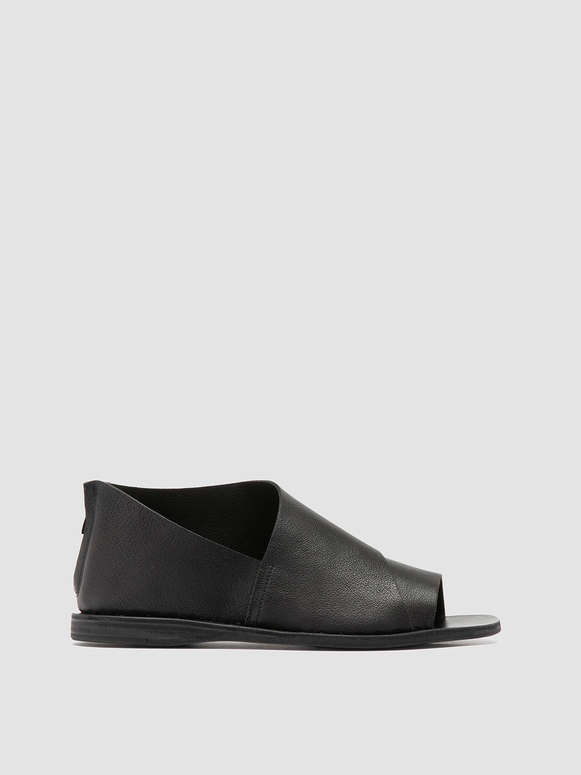 Officine Creative ITACA 046 Scarpe a Punta Aperta in Pelle Nera