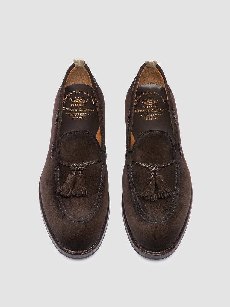IVIES 002 - Brown Suede Tassel Loafers