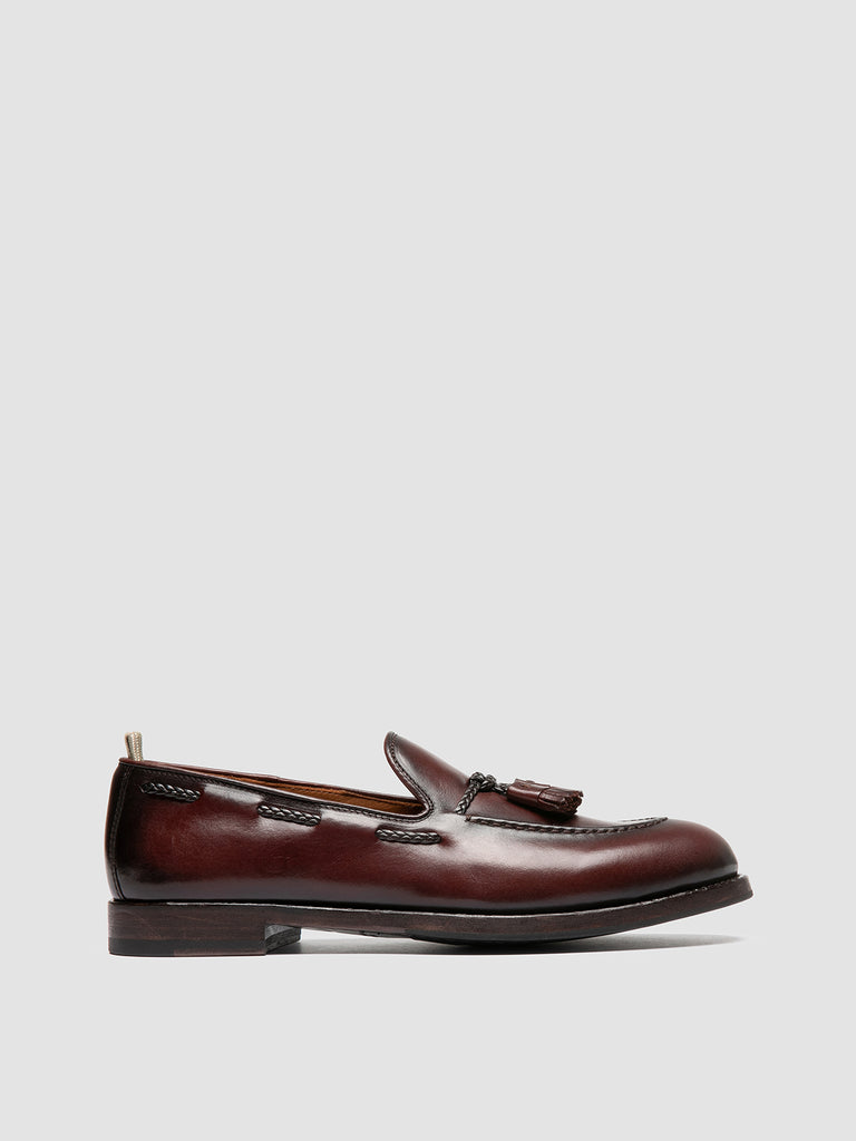 IVIES 002 - Mocassini con Nappine in Pelle Marrone
