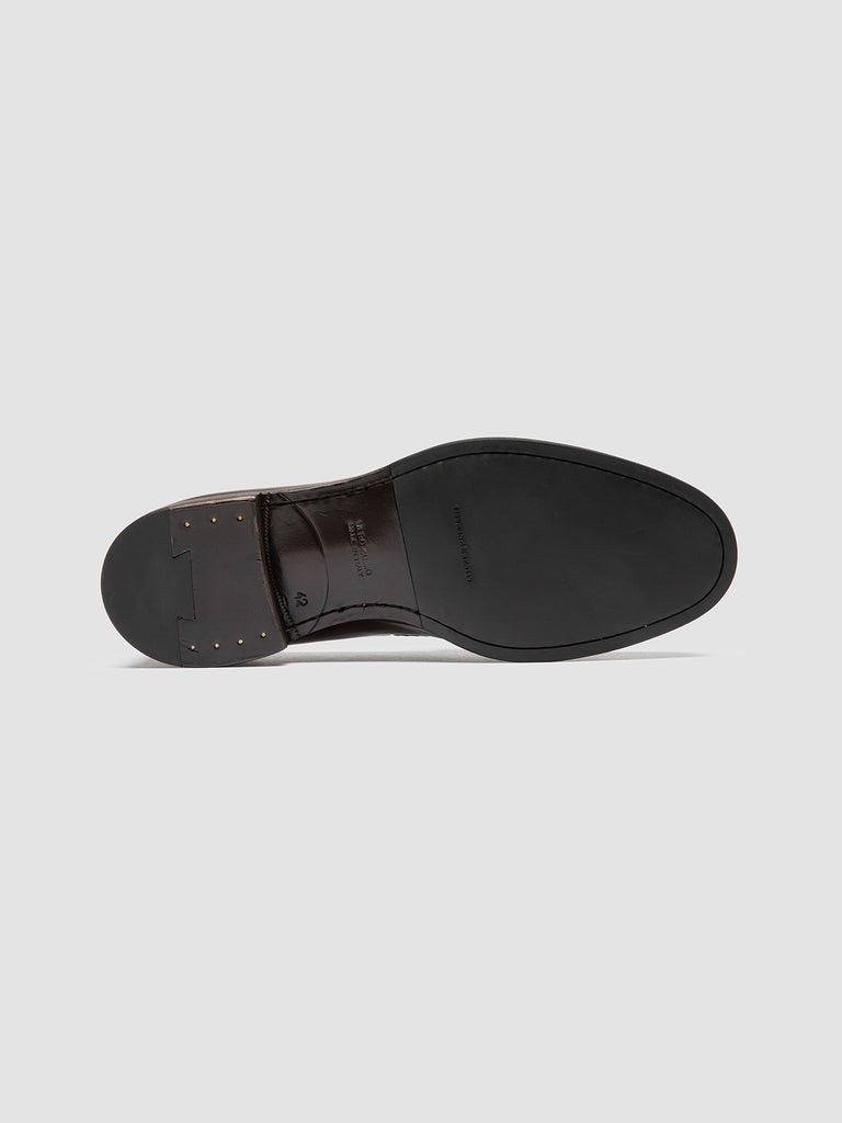 IVIES 002 - Mocassini con Nappine in Pelle Marrone