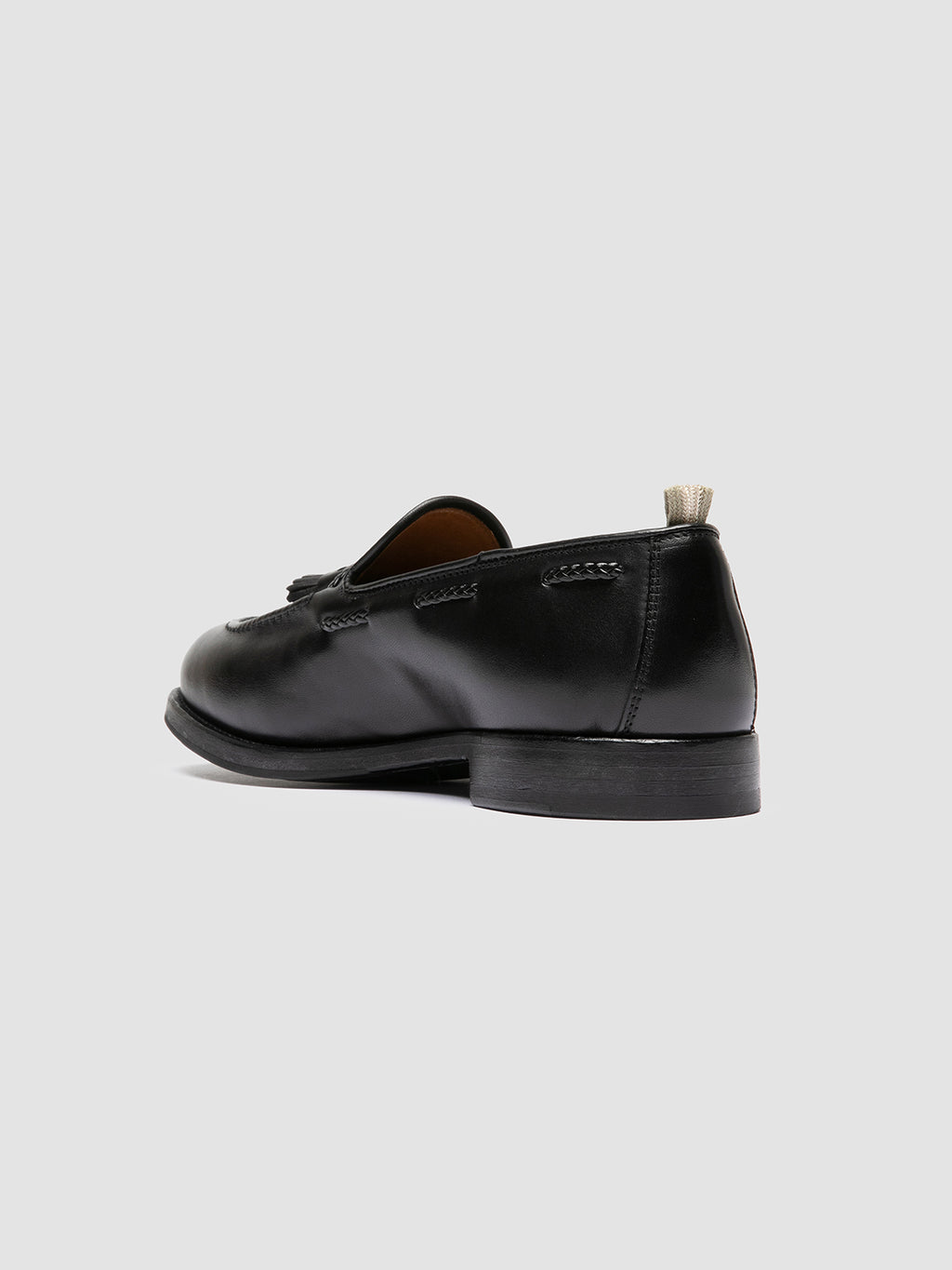 IVIES 002 - Mocassini con Nappine in Pelle Nera