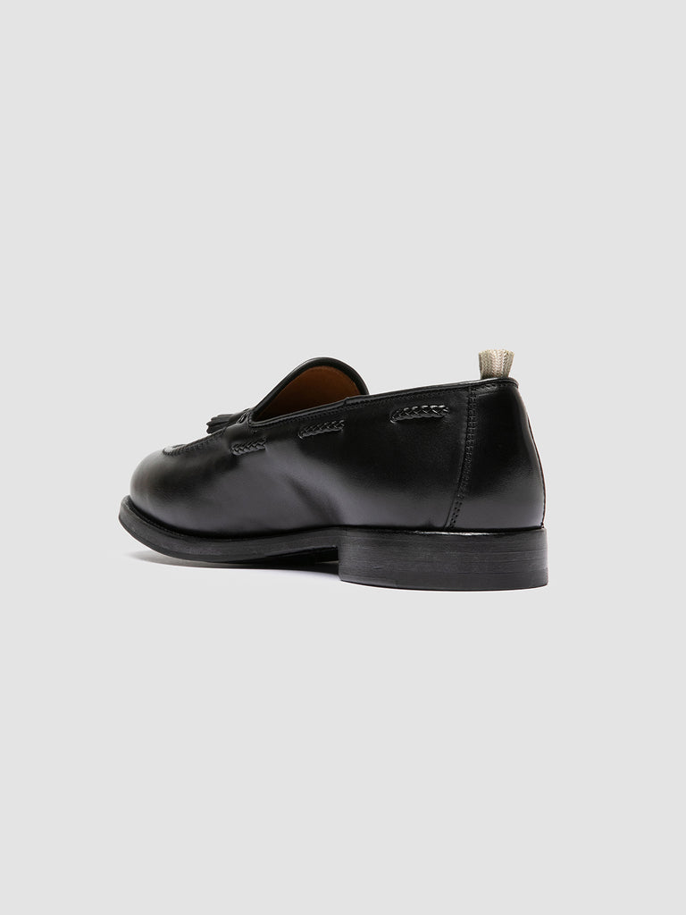 IVIES 002 - Mocassini con Nappine in Pelle Nera