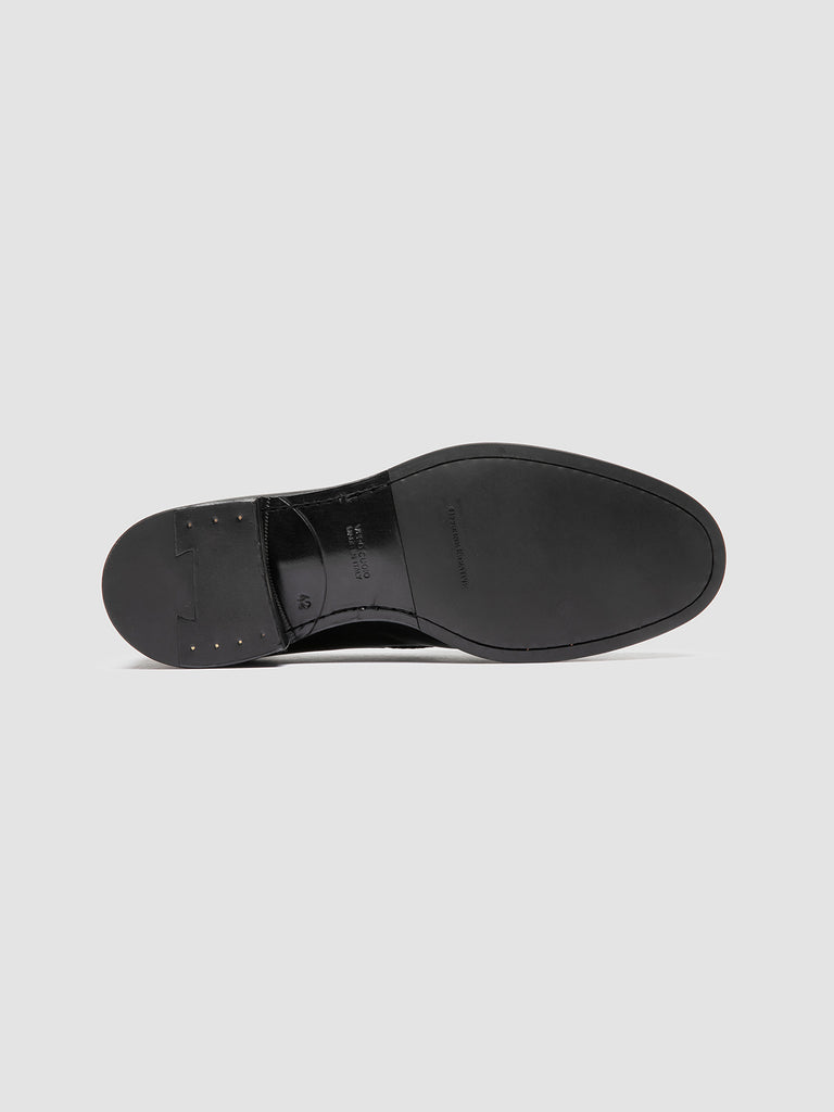 IVIES 002 - Mocassini con Nappine in Pelle Nera