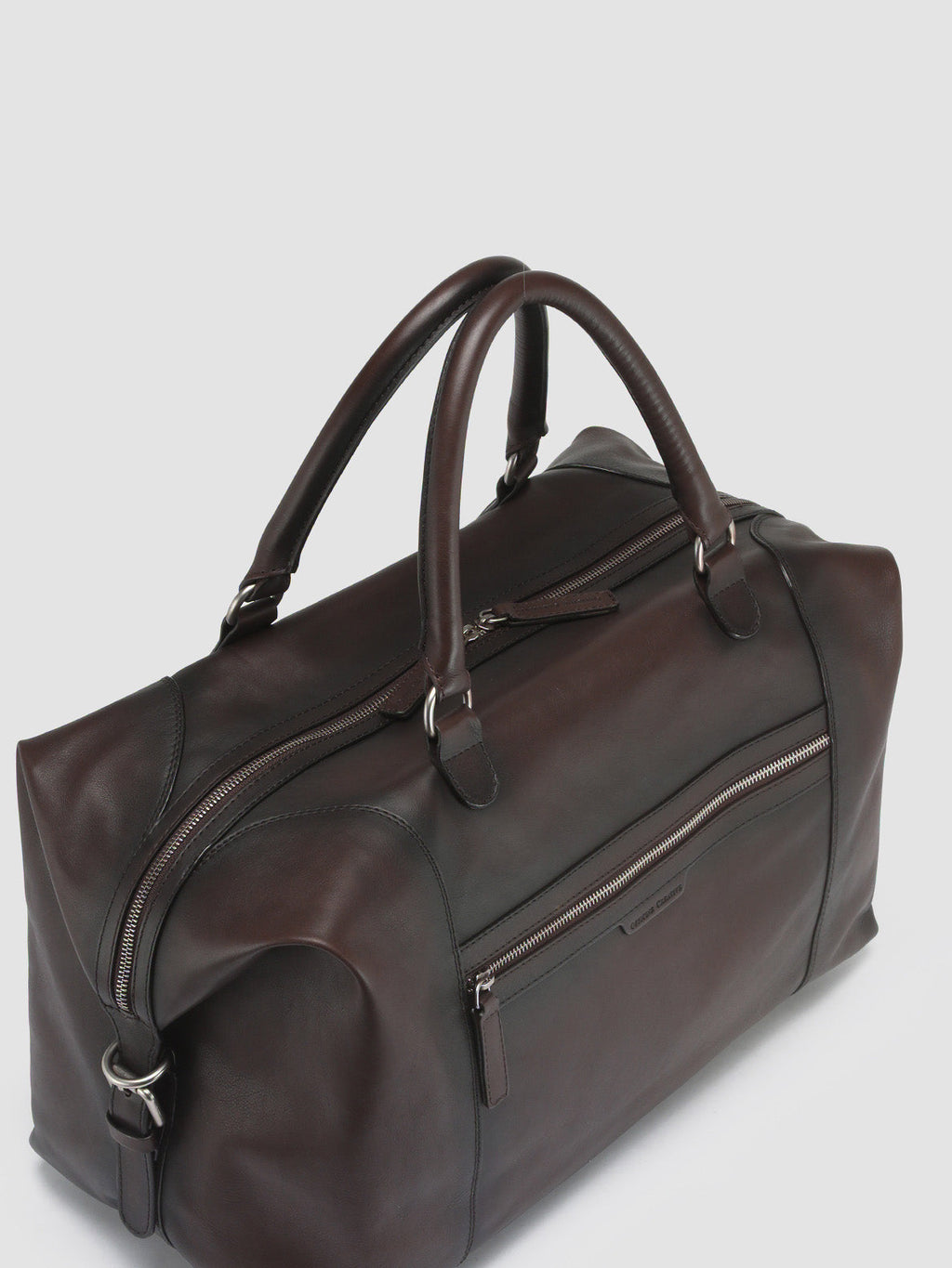 JULES 002 - Borsa Weekender in Pelle Marrone