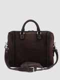 JULES 003 - Brown Suede Briefcase