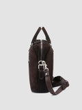 JULES 003 - Brown Suede Briefcase