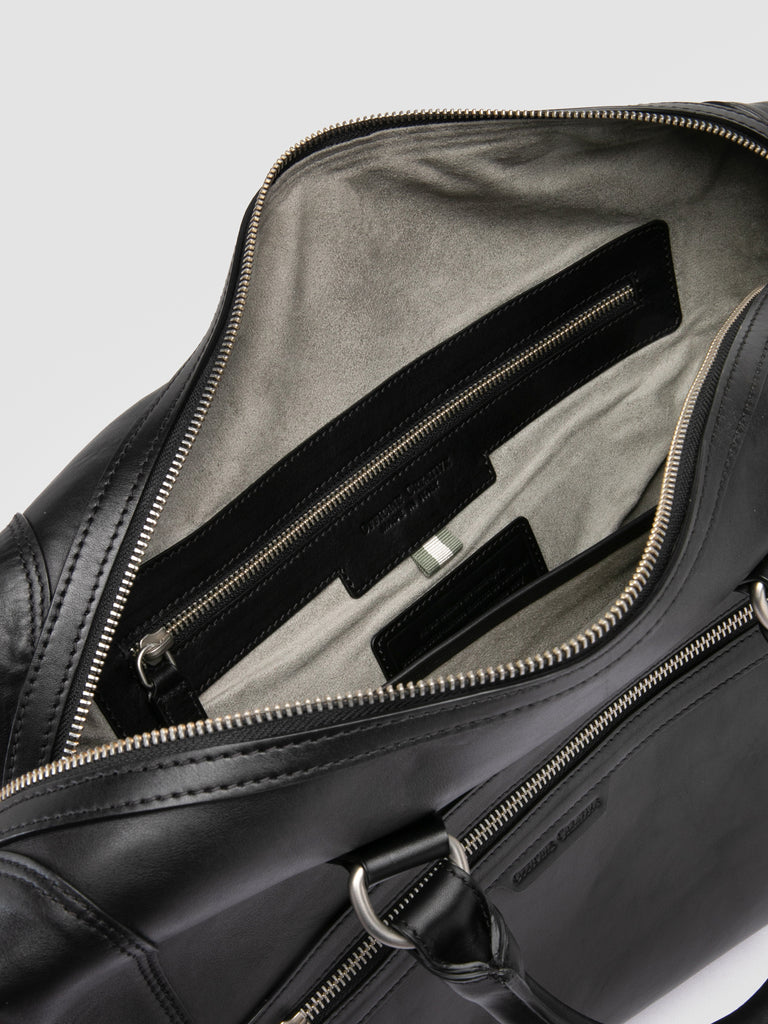 JULES 003 - Black Leather Briefcase