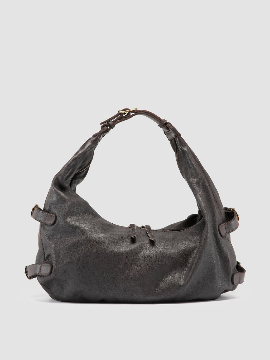 JULIE 009 - Borsa a Spalla in Pelle Marrone