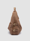 JULIE 015 - Borsa a Spalla in Pelle Scamosciata Tortora