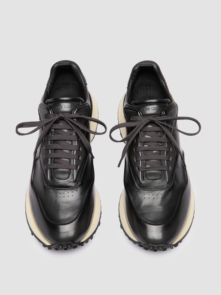 KENYAN 001 - Sneaker Basse in Pelle Grigia
