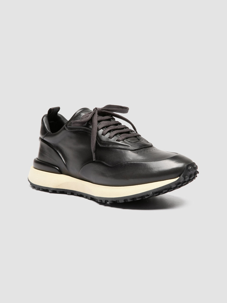 KENYAN 001 - Sneaker Basse in Pelle Grigia