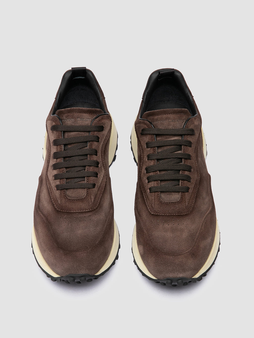 KENYAN 001 - Sneaker Basse in Pelle Scamosciata Tortora
