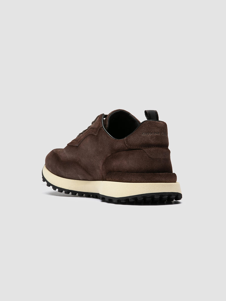 KENYAN 001 - Sneaker Basse in Pelle Scamosciata Tortora
