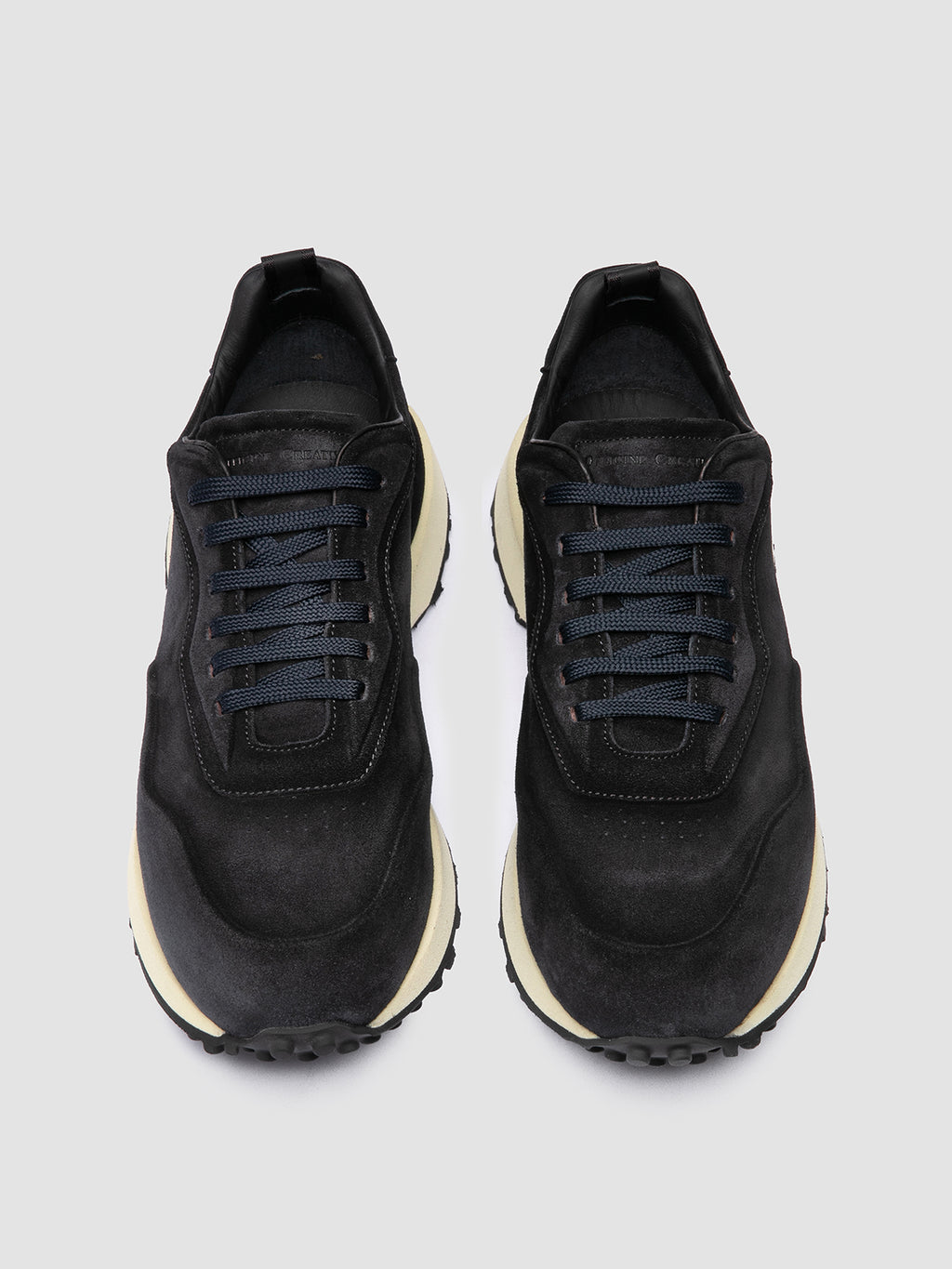 KENYAN 001 - Sneaker Basse in Pelle Scamosciata Blu