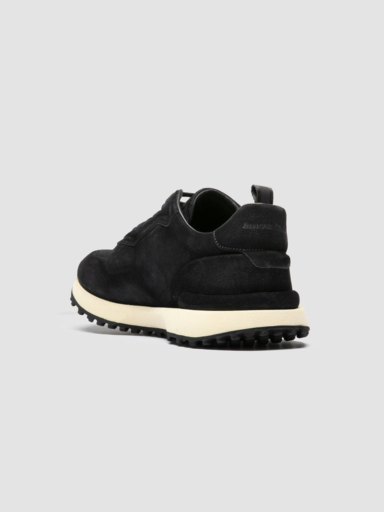 KENYAN 001 - Sneaker Basse in Pelle Scamosciata Blu