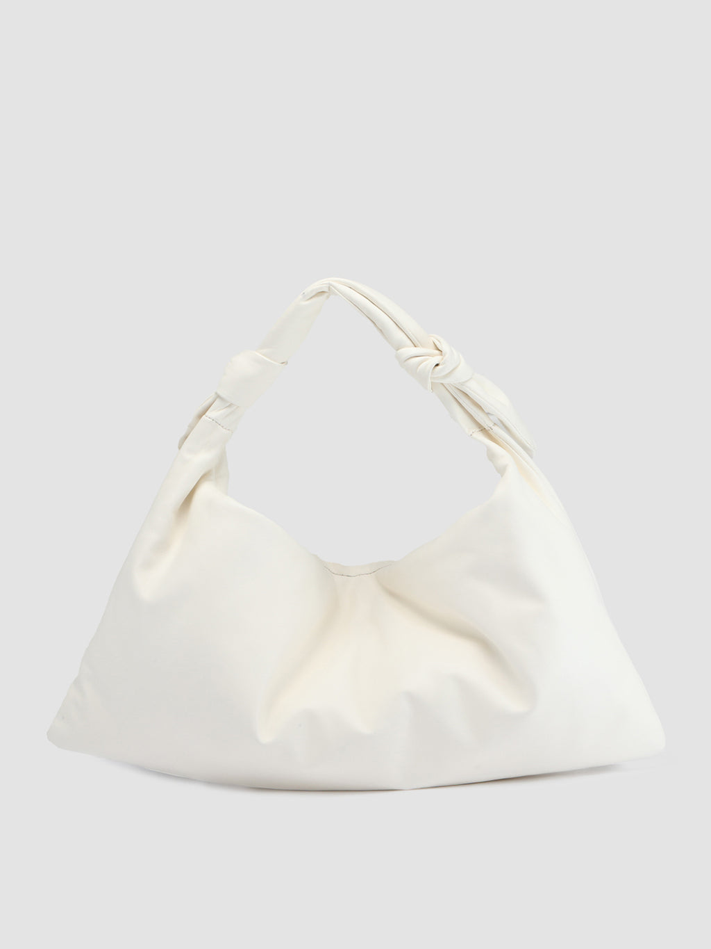 BOLINA 029 - White Leather Hobo Bag