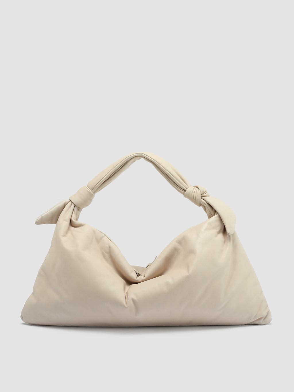 BOLINA 029 - White Leather Hobo Bag