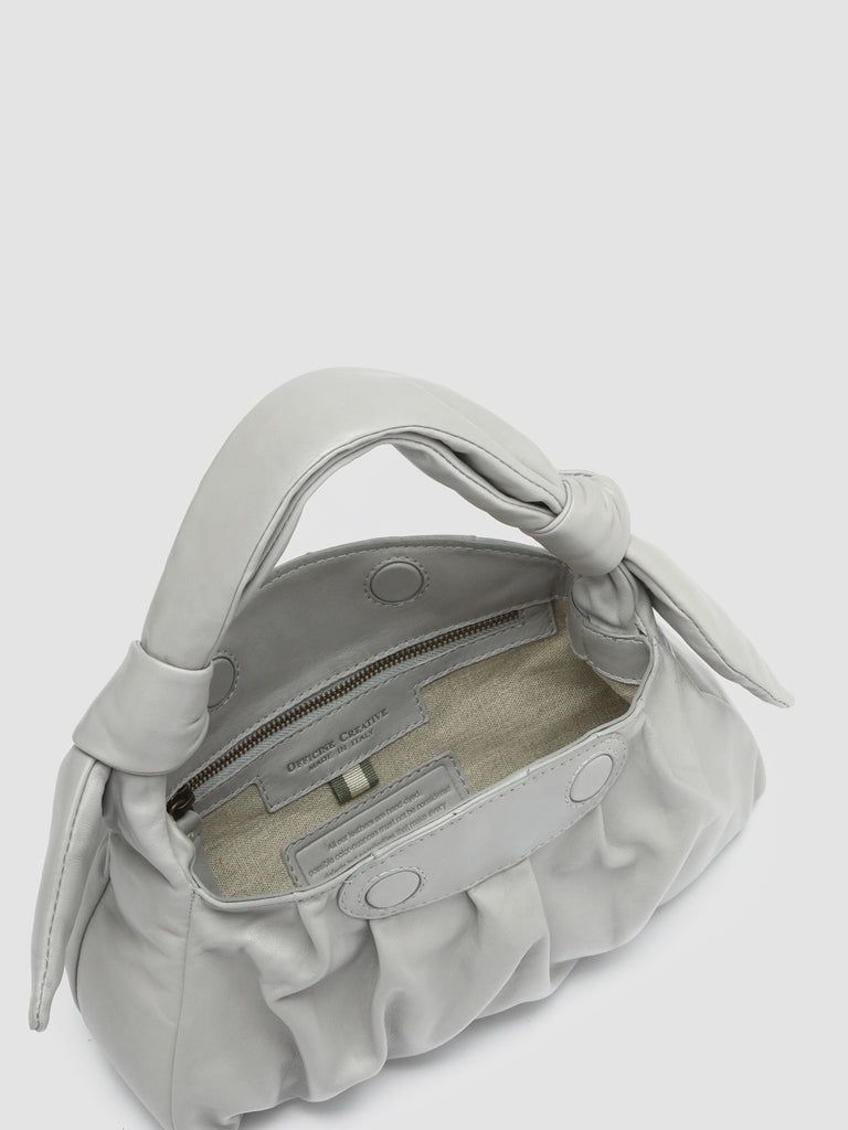 BOLINA 030 - Borsa con Manico in Pelle Grigia