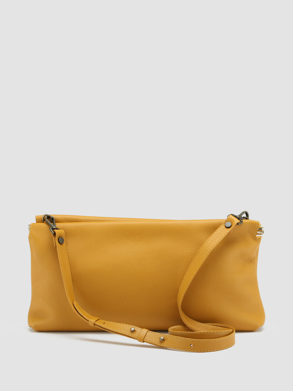 BOLINA 033 - Yellow Leather Clutch Bag