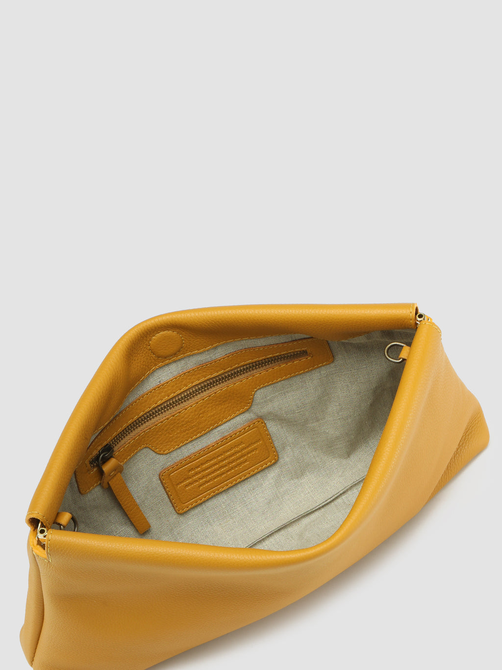 BOLINA 033 - Yellow Leather Clutch Bag