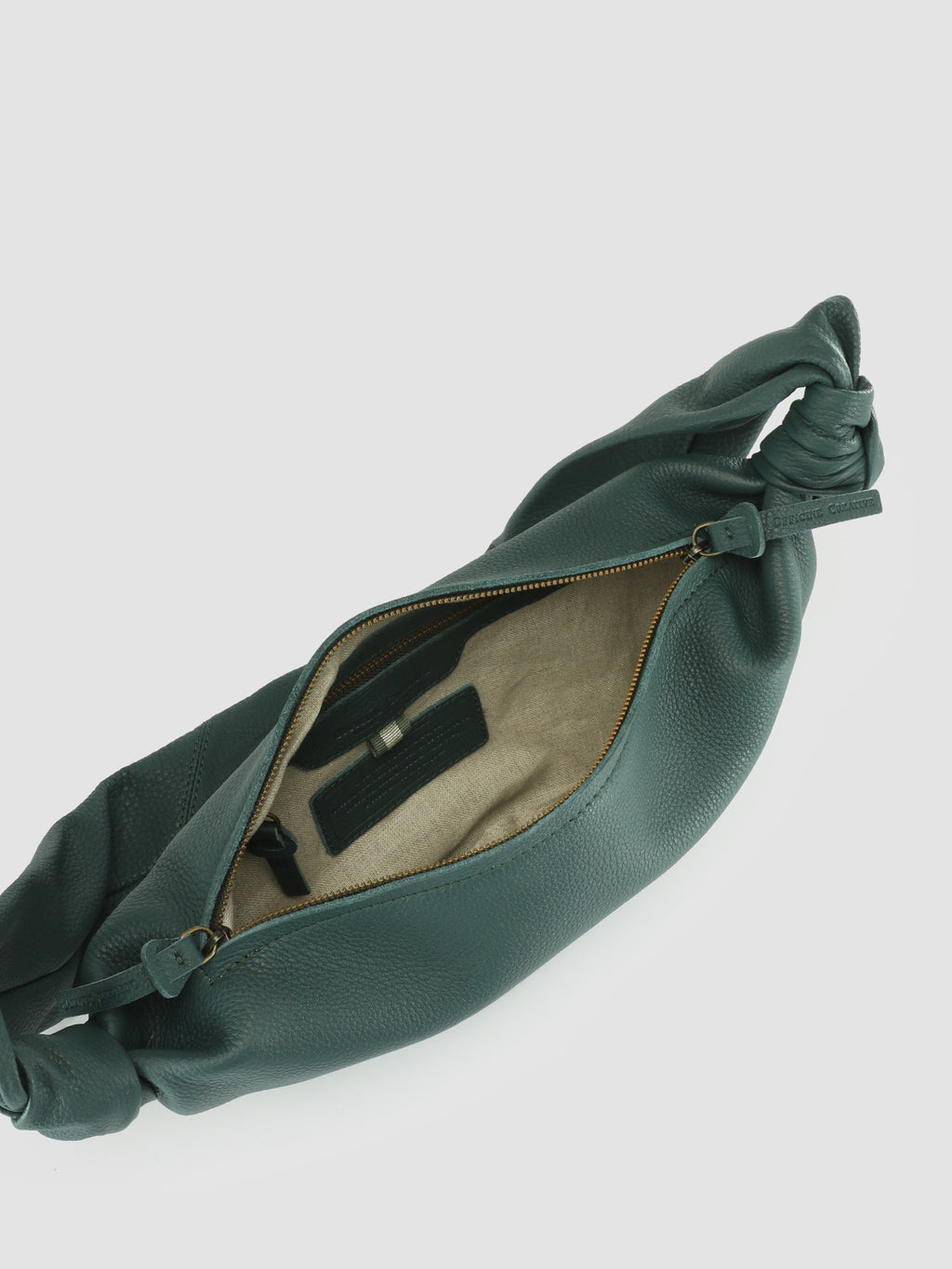 BOLINA 034 - Green Leather Shoulder Bag