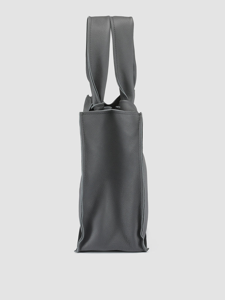 BOLINA 037 - Borsa con Manico in Pelle Grigia