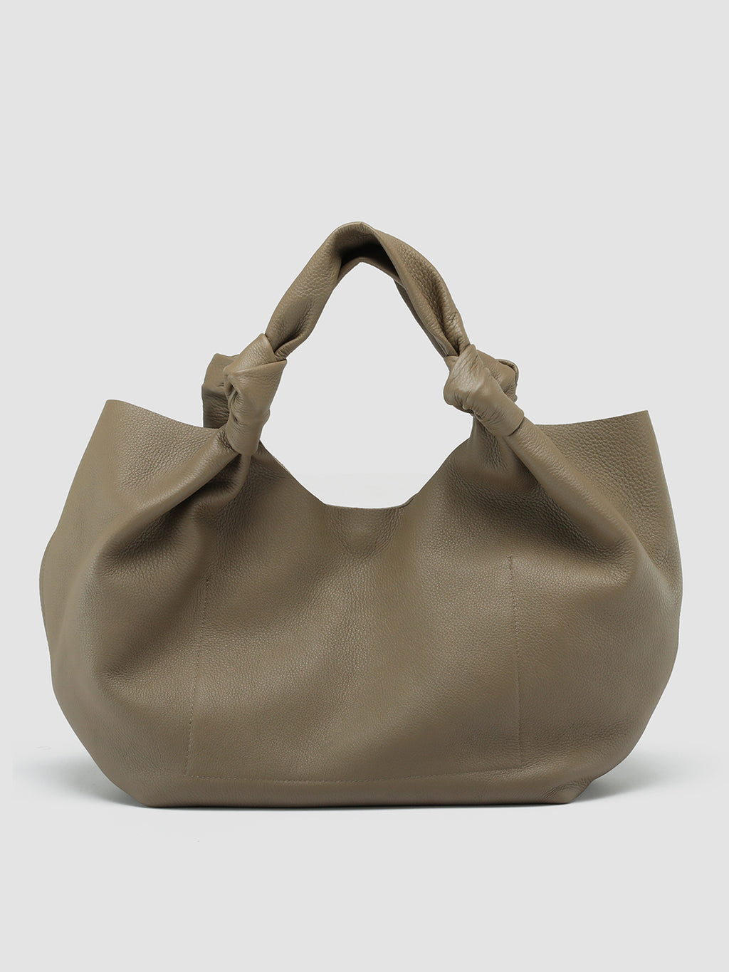 BOLINA 16 - Taupe Leather Hobo Bag