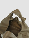 BOLINA 16 - Taupe Leather Hobo Bag