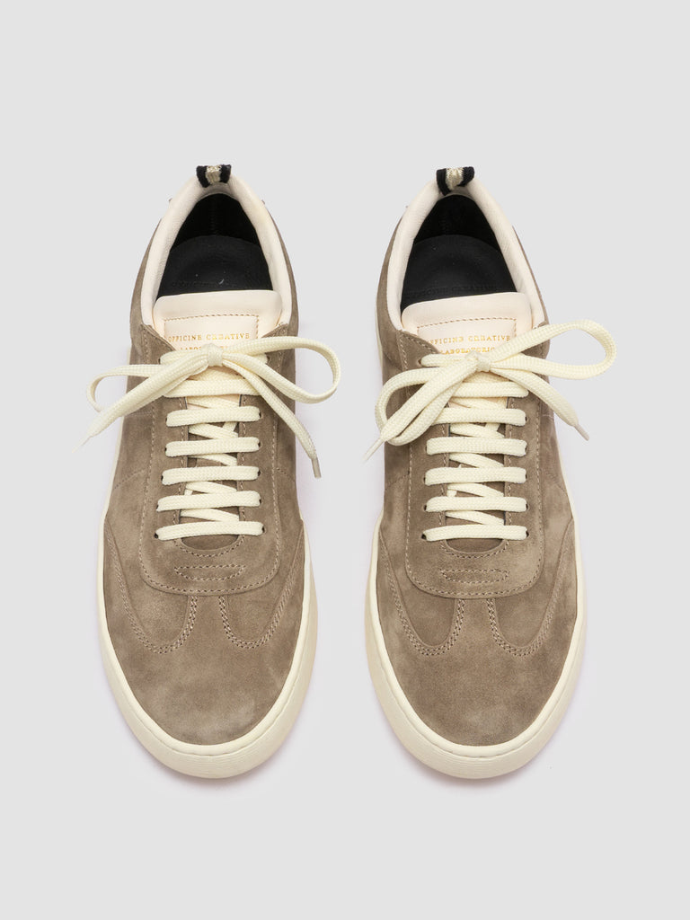 KOMBI 003 - Taupe Suede Low Top Sneakers