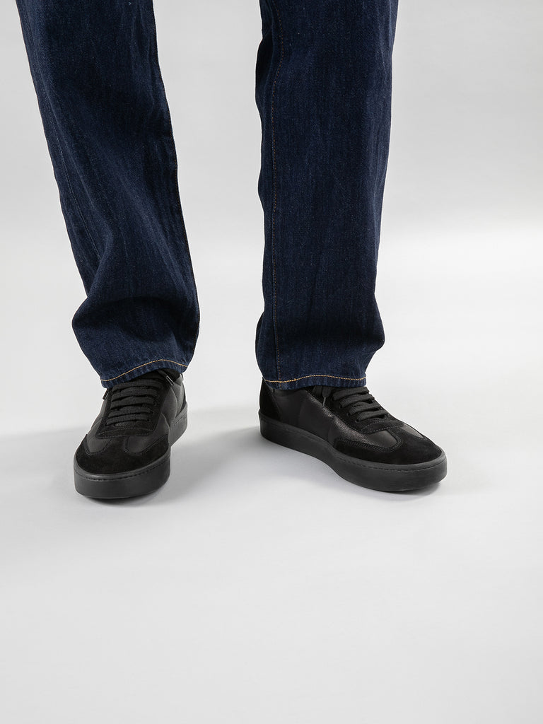 KOMBINED 001 - Grey Leather Sneakers Latex Sole Men Officine Creative - 6