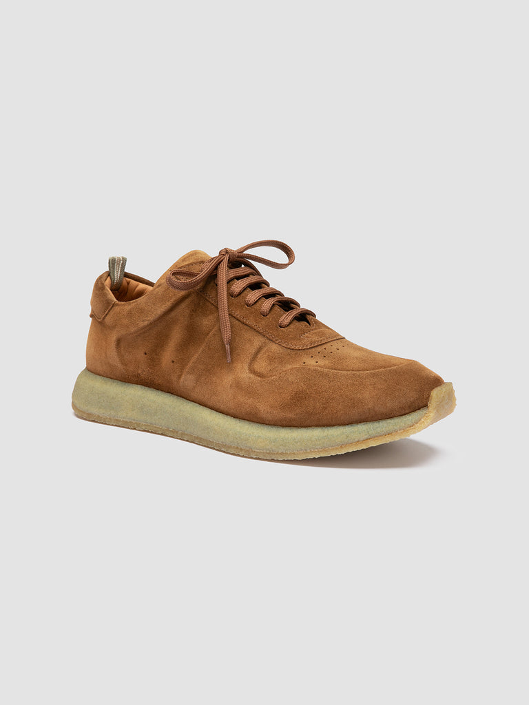LEGEND 001 - Sneaker Basse in Pelle Scamosciata Marrone