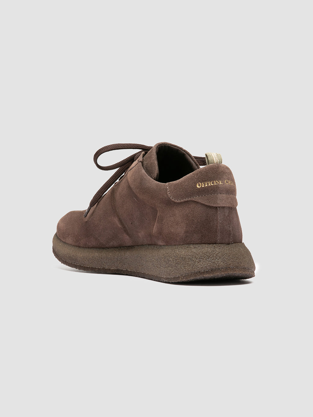 LEGEND 001 - Sneaker in Pelle Scamosciata Color Tortora - image 4,side view