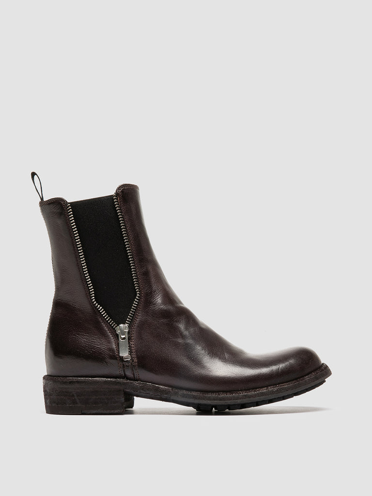 LEGRAND 227 - Burgundy Leather Chelsea Boots