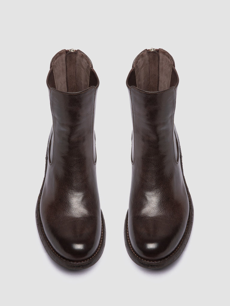 LEGRAND 229 - Brown Leather Zip Boots
