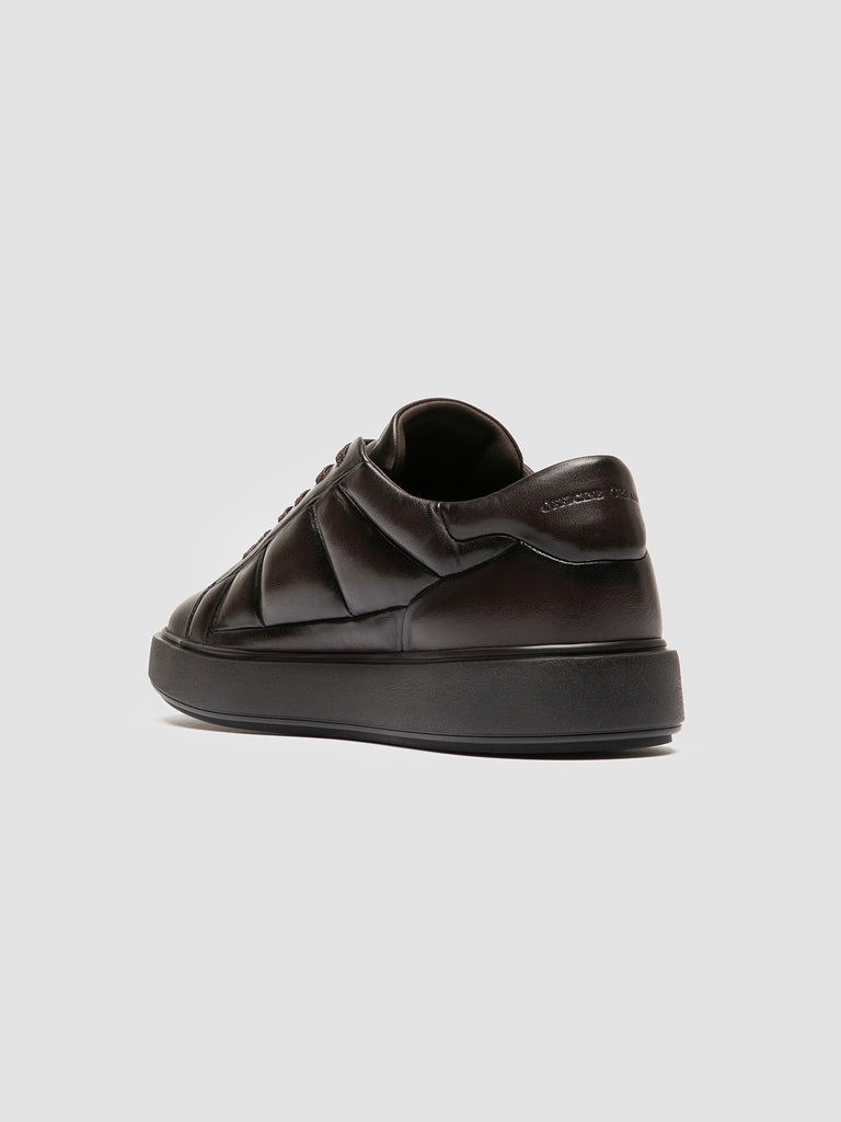 LEISURE 003 - Sneaker Basse in Pelle Marrone