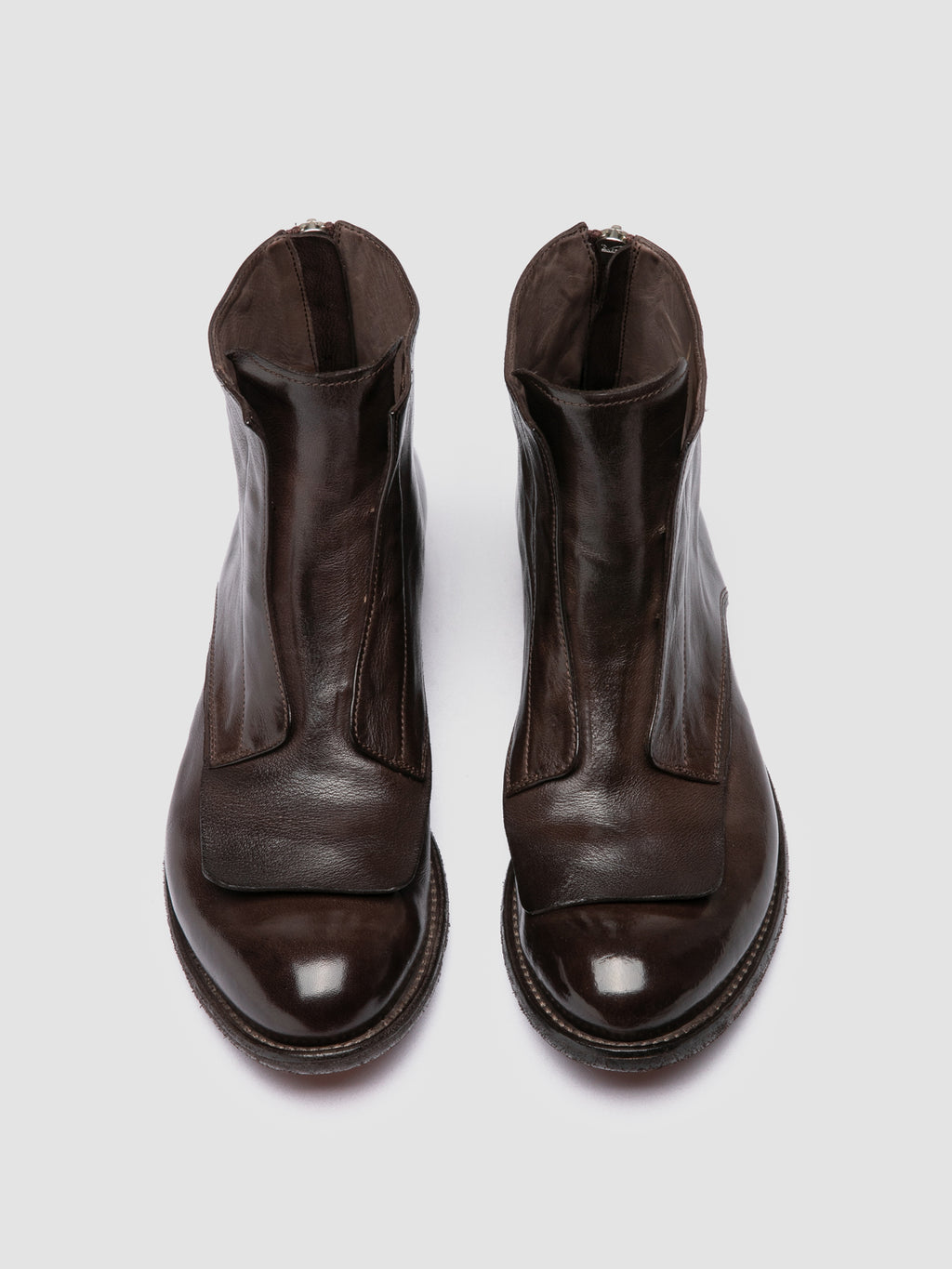 LEXIKON 160 - Stivali con Zip in Pelle Marrone