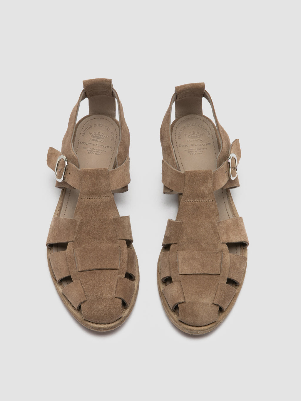 LEXIKON 536 - Taupe Suede Sandals Women Officine Creative - 2