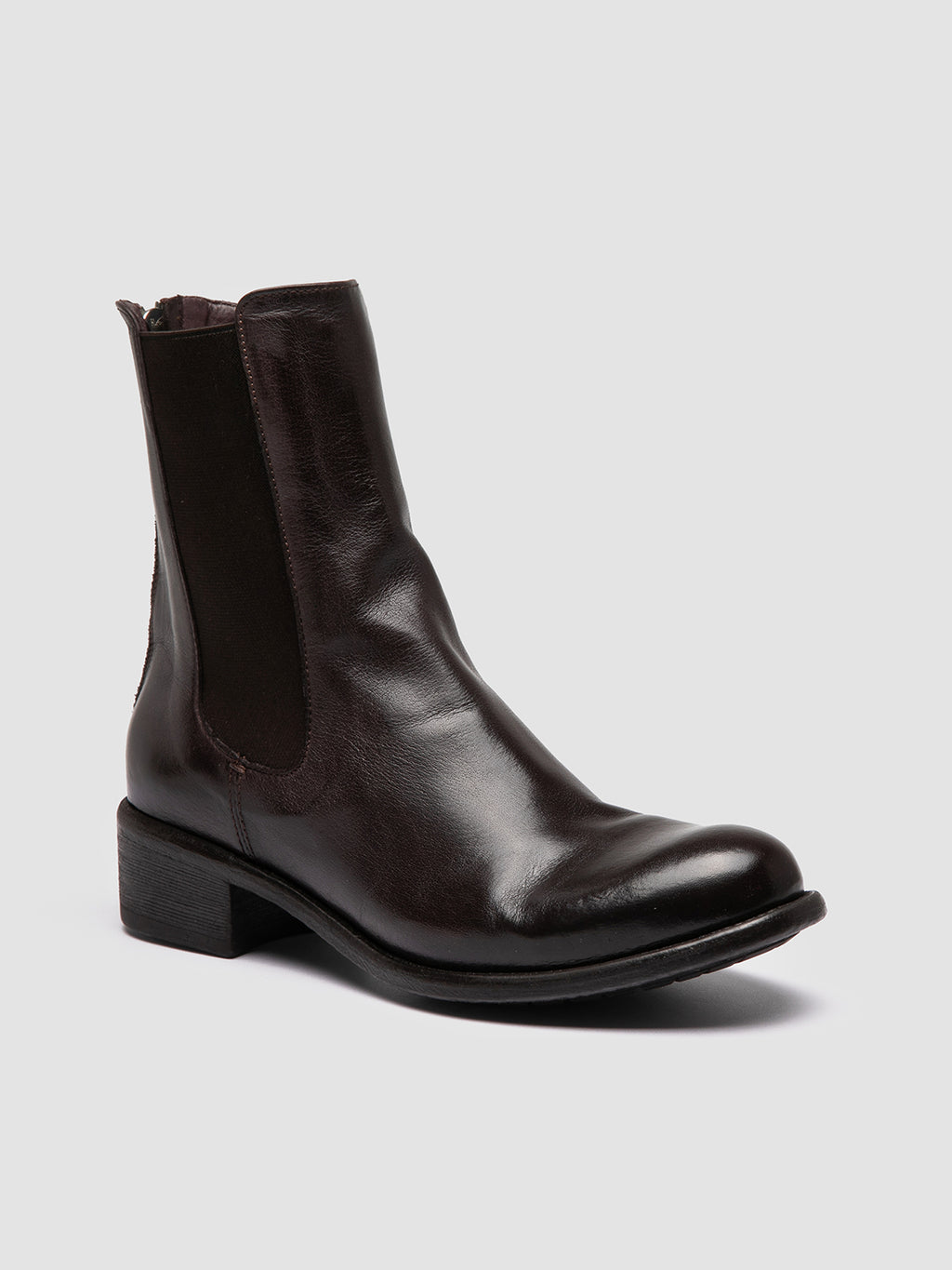 LIS 003 - Burgundy Leather Chelsea Boots Women Officine Creative - 3