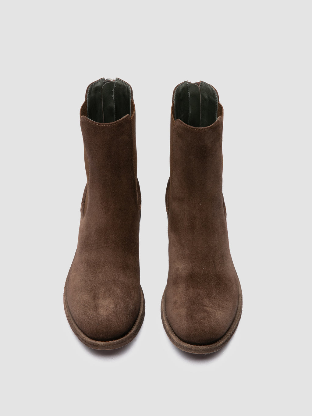 LISON 017 - Stivaletti Chelsea in Pelle Scamosciata Marrone