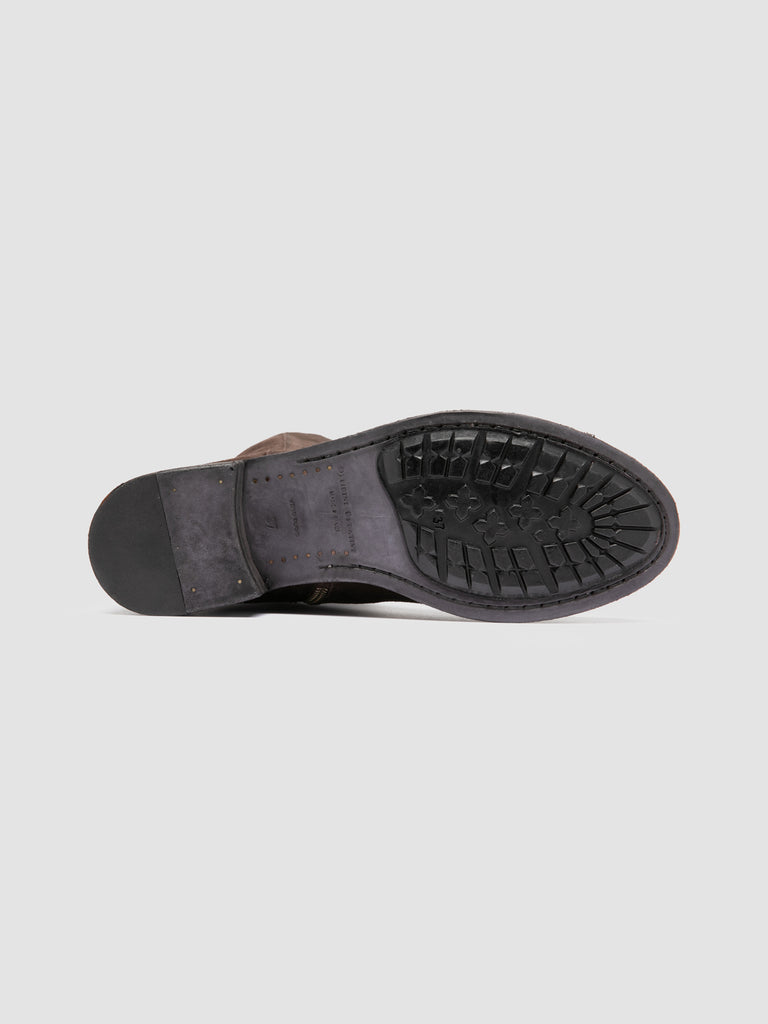 LISON 035 - Stivali in Pelle Scamosciata Stretch Marrone