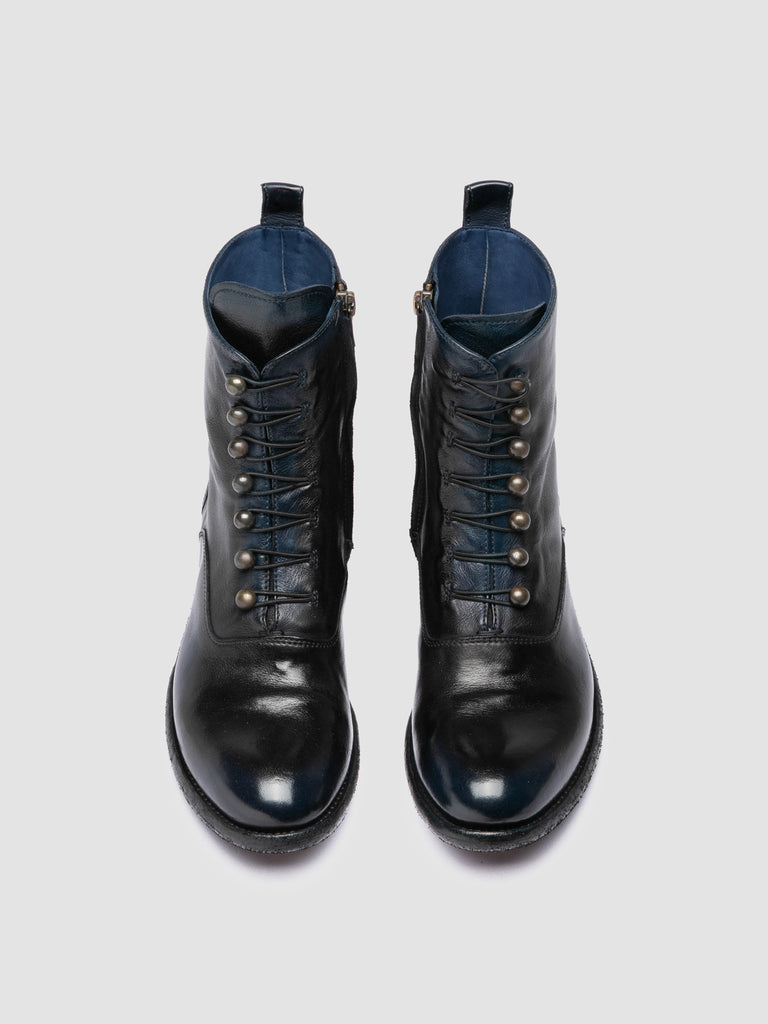LISON 036 - Stivali con Zip in Pelle Nera
