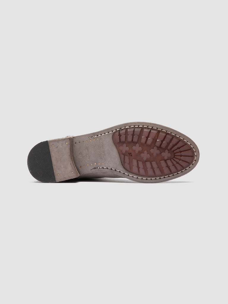 LISON 066 - Stivali con Zip in Pelle Scamosciata Grigia