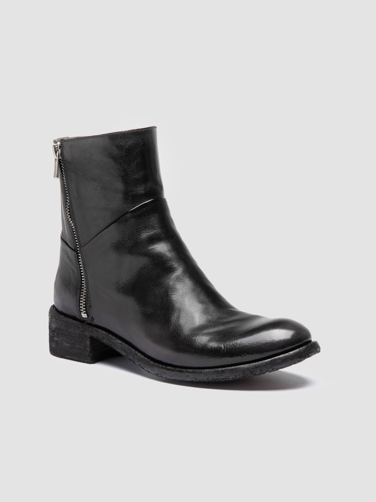 LISON 066 - Stivali con Zip in Pelle Grigia