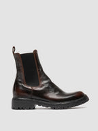 LORAINE 004 - Stivaletti Chelsea in Pelle Marrone