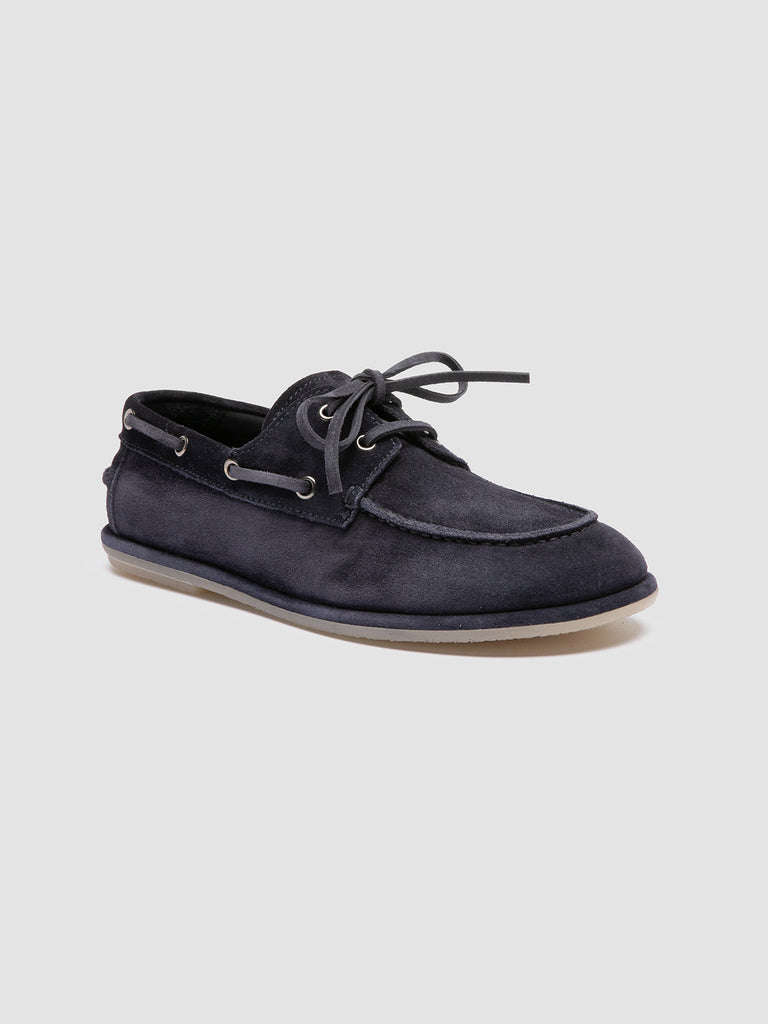 LOVE 101 - Scarpe da Barca in Pelle Scamosciata Blu