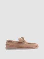 LOVE 101 - Scarpe da Barca in Pelle Scamosciata Tortora