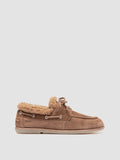 LOVE 103 - Scarpe da Barca in Pelle Scamosciata Tortora
