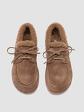 LOVE 103 - Scarpe da Barca in Pelle Scamosciata Tortora