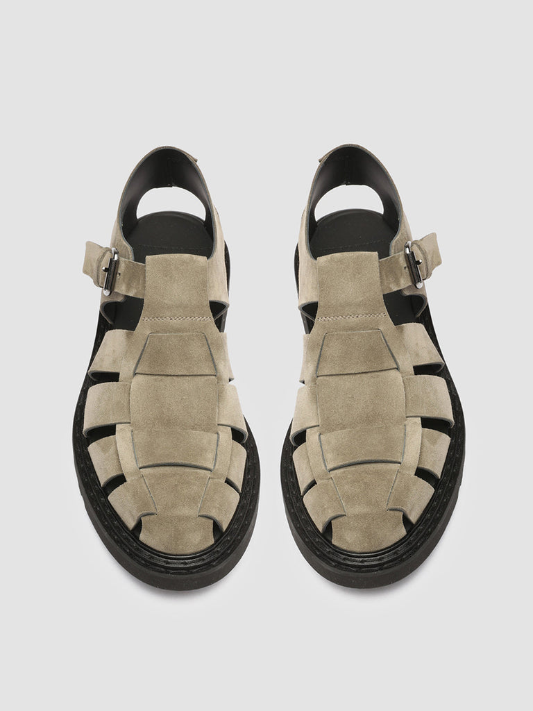 LYNDON - Taupe Suede Sandals